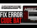 How To FIX MINECRAFT ERROR CODE BAT BEST NEW METHOD 2025