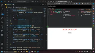 ASMR Programing Live Code Editor App with HTML CSS and JavaScript