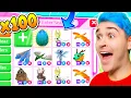 OPENING 100 MYTHIC EGGS To Get EVERY MEGA MYTHICAL PET CHALLENGE EXPENSIVE Adopt Me Roblox