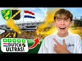 MENTAL ATMOSPHERE as N A C BREDA ULTRAS takeover CARROW ROAD Norwich City vs N A C Breda
