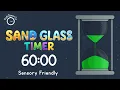 60 Minute Sand Glass Timer - Kids Sensory Friendly Visual Timer