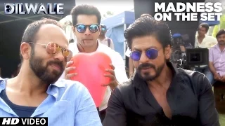 Dilwale Madness On The Set Kajol Shah Rukh Khan Kriti Sanon Varun Dhawan 