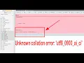 How To Fix Error Unknown collation utf8 0900 ai ci When Importing the Database to Phpmyadmin