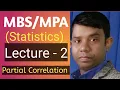 Partial Correlation Statistics By Rambabu Yadav Sir