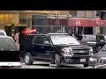 Barron Trump Driven to NYU Campus in Fleet of Secret Service SUVs