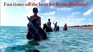 Episode 207 – Swimming with horses off the Boat for Beaus Birthday in Rhodes, Greece!