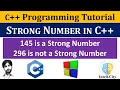 Strong Number Program in C