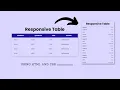 How To Create Responsive Table Using HTML And CSS Simple Tutorials For Beginner