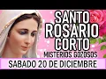 Santo Rosario Corto de hoy Sábado 20 de Diciembre🌿🌺🌿Misterios Gozosos🌿🌺 Rosario a la Virgen María🌺🌿