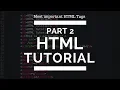 HTML tutorial for beginners - Part 2