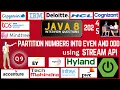 Java 8 Stream API Interview Questions Partition Numbers into Even and Odd from List using Java 8