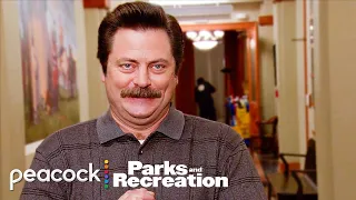 ron swanson loving riddles for 10 minutes straight parks and recreation