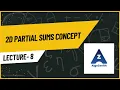 08 2D Partial Sums Concept Range Query Optimization AlgoZenith DSA Lecture