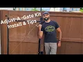 DIY Fence Gate Using The Adjust-A-Gate Kit