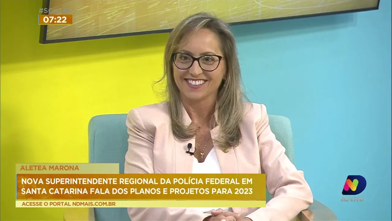 Nova superintendente regional da Polícia Federal em SC fala dos planos e projetos para 2023