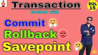 SQL TCL commands Commit Rollback and Savepoint