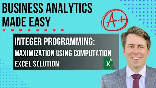 Integer Programming Solution Excel Tutorial EASY Step-By-Step