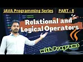 Relational Operators Logical Operators in JAVA detailed explanation with Program ICSE class 10
