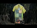 Lagu Camping hujan deras membuat shelter tingkat tiga dan menahan tajur ikan lele babon mantap makan enak