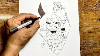 marker drawing of arona look learn how to draw arona look drawing