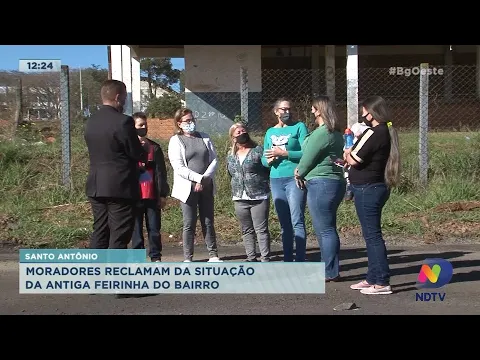 Moradores reclamam da situação da antiga feirinha do Bairro Santo Antônio, em Chapecó