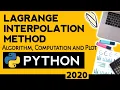 LAGRANGE INTERPOLATION METHOD USING PYTHON ALGORITHM COMPUTATION AND PLOT PYTHON TUTORIAL