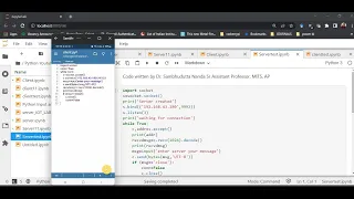 Socket programming with Python-Part 2 Server Client Programming Chat bot with laptop to mobile