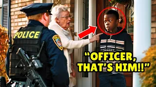 Kind Black Boy Helps Old Woman Fix Her TV. Next Day, She Brings Police to His Door...