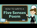 How to Write a Five Senses Poem with Example Descriptive Poetry