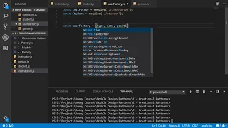 Design Patterns with JavaScript ES56 and Node js from Zero Factory Pattern Practice