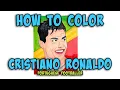 Coloring Cristiano Ronaldo Footballer Coloring Pages for Kids Monday Mandala