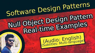 Null Object Design Pattern Software Design Patterns Tutorial
