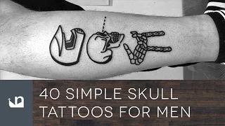 40 Simple Skull Tattoos For Men