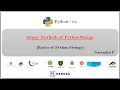 strip methods of Python Strings - 29