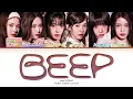 izna BEEP Lyrics (Color Coded Lyrics)