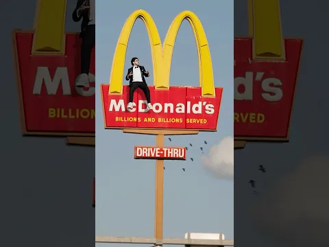 Climbed the McDonalds sign for a McRib