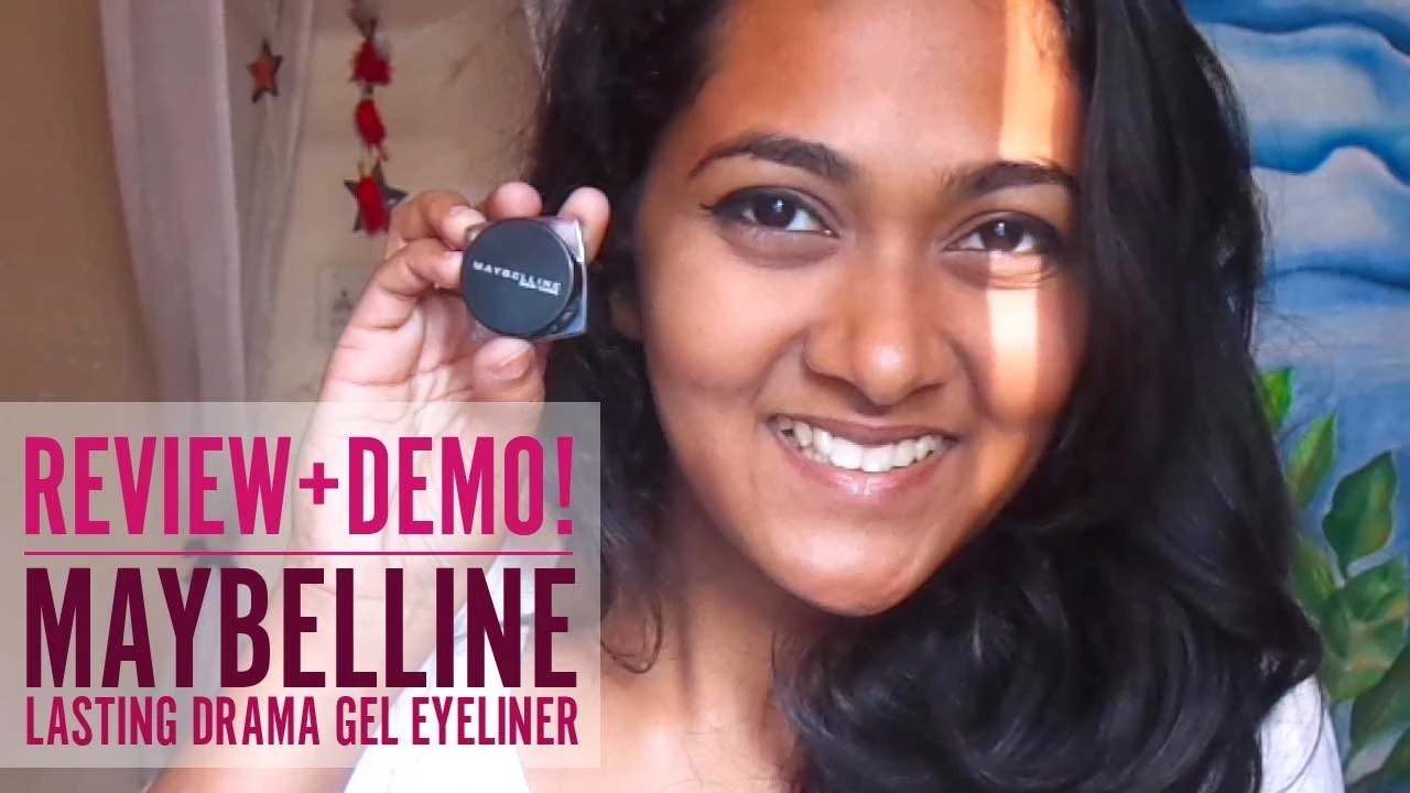 Maybelline Gel Eyeliner ! Maybelline Eye Studio Lasting Drama Gel Eyeliner | Review & Demo |