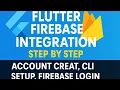 Flutter Firebase Integration Step by Step Account Create CLI Setup Firebase Login