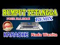 Rumput Tetangga Remix Karaoke Noer Halimah HD Audio Nada Wanita