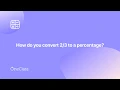 as a percentage