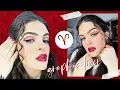 graphic red liner tutorial ARIES MAKEUP