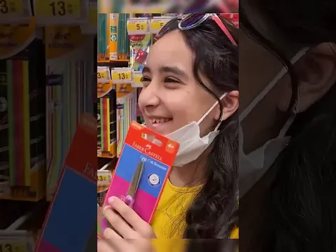 تحدي مشتريات المدرسة باللون الوردي والازرق فقط🩷💙