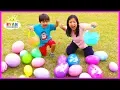 Huge Easter Egg Hunt Surprise Toys for kids outdoor fun with Ryan ToysReview