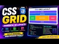 CSS Grid Tutorial Master CSS Grid Layout HTML CSS for Beginners