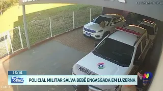 Polícia Militar salva crianças engasgadas com leite em Santa Catarina