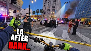 RIDING AFTER DARK IN LA WAS A TOTAL DISASTER..