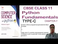 Chapter 7 Type-C Question 3 Write a program that generates the following Python Program