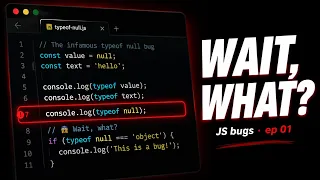 Why typeof null returns object a 25-year bug