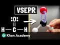 Molecular geometry VSEPR theory Chemistry Khan Academy