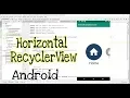 Horizontal RecyclerView in Android Studio android studio tutorials